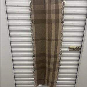 Burberry Classic Beige and Brown Check Scarf Women